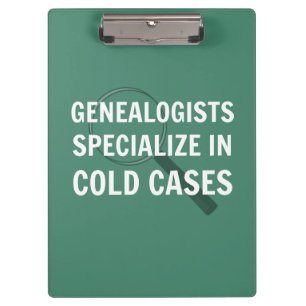 Genealogische Zwischenablage (grün) Klemmbrett