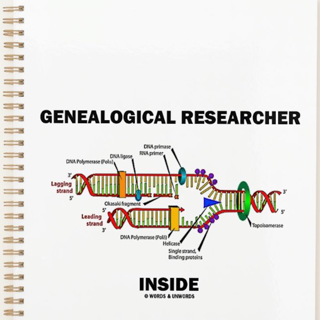 Genealogischer Forscher in der DNA-Replikation Planer (DNA attitude planner for any genealogist or anyone engaged in genealogical research)