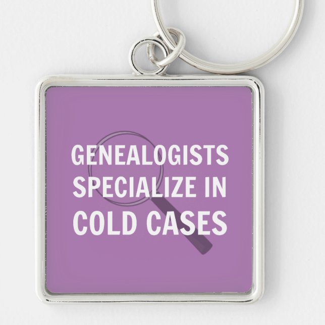 Genealogischer Schlüsselanhänger (Lila) (Vorne)