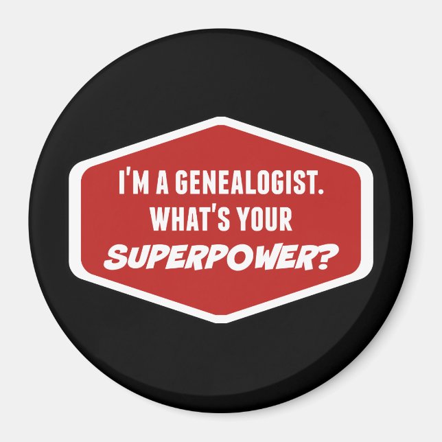 Genealogischer Supermachtmagnet Magnet (Vorne)
