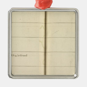 Genealogischer Tisch, Frankreich 2 Silbernes Ornament