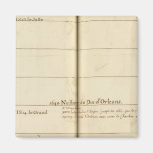 Genealogischer Tisch, Frankreich Magnet