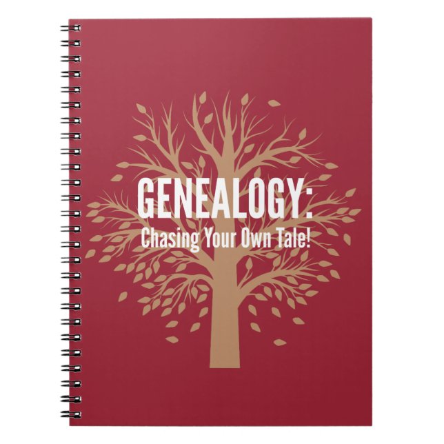 Genealogisches Spiral Bound Notebook Notizblock (Vorderseite)