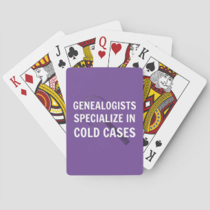 Genealogisten Karten spielen (Lila) Spielkarten