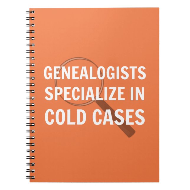 Genealogy Spiral Bound Notebook (Orange) Notizblock (Vorderseite)