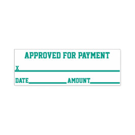 Genehmigt für Zahlungskautschuk-Briefmarke Permastempel