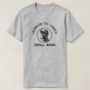 Genehmigt, um Handfeuerwaffen Trex Tyrannosaurus T-Shirt