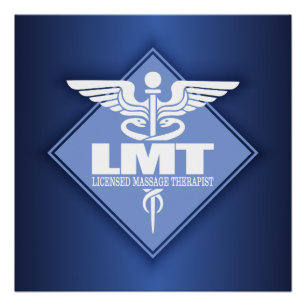 Genehmigter Massage-Therapeut Poster