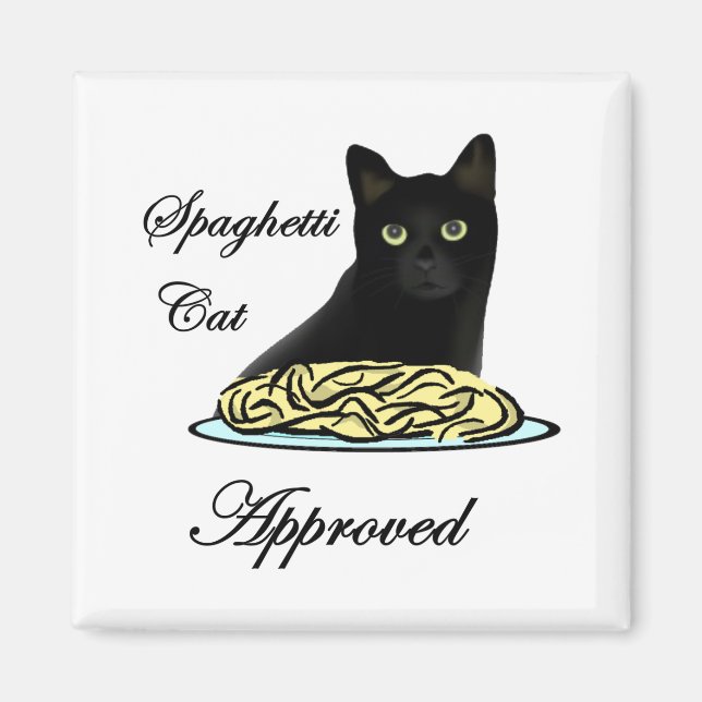 Genehmigung der Spaghetti-Katze Magnet (Vorne)