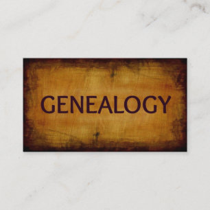 Geneologie Antike Visitenkarte