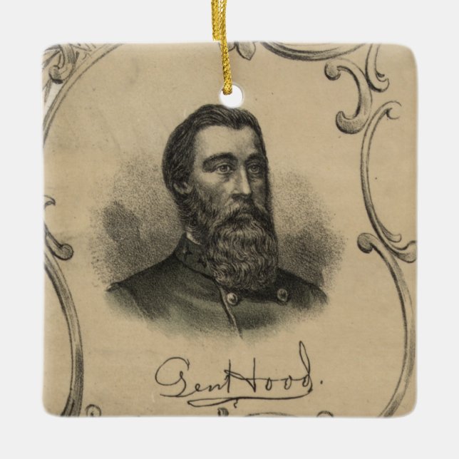 Genera John Bell Hood Keramikornament (Vorderseite)
