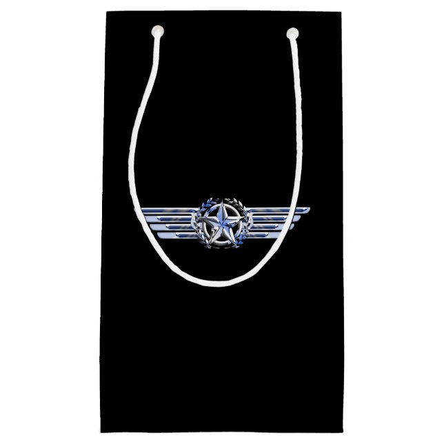 General Air Pilot Chrome like Star Wings Black Kleine Geschenktüte (Vorderseite)