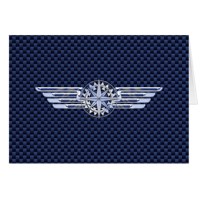 General Air Pilot Chrome like Wings Compass (Vorderseite (Horizontal))