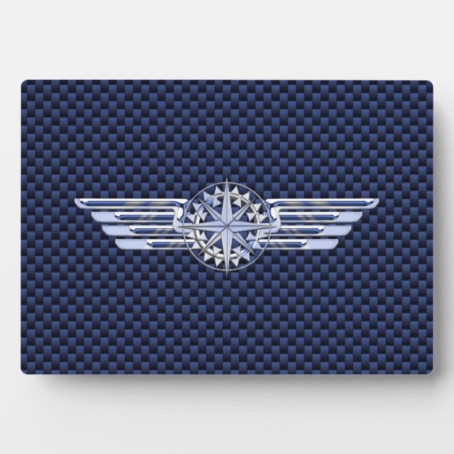 General Air Pilot Chrome like Wings Compass Fotoplatte (Vorderseite)