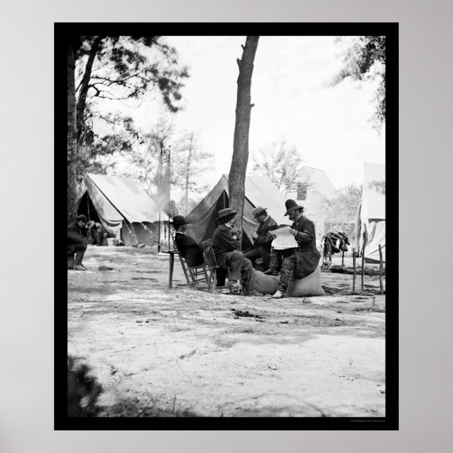 General Ambrose E. Burnside und Matthew Brady 1863 Poster (Vorne)