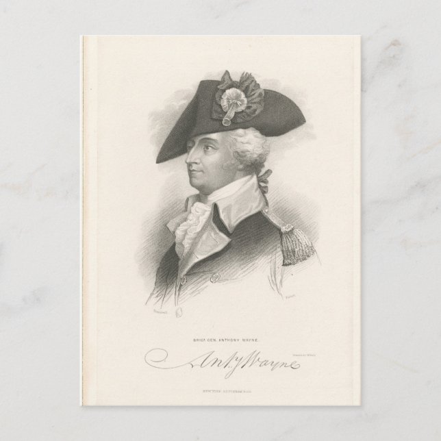 General Anthony Wayne Postkarte (Vorderseite)
