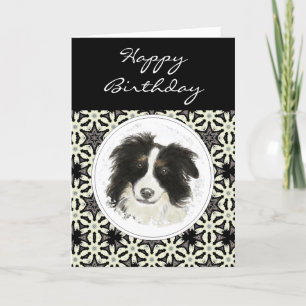 General Birthday Border Collie Pet Hund Karte