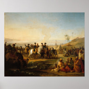 General Bonaparte besucht die Brunnen Poster