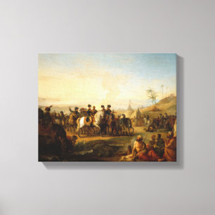 General Bonaparte, das die Brunnen von besucht Leinwanddruck