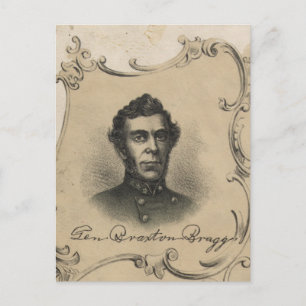General Braxton Bragg Postkarte
