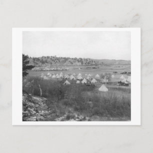 General Brooks Lager in der Nähe des Pine Ridge Postkarte