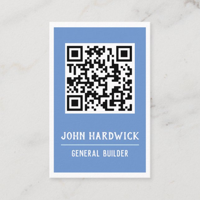 General Builder mit QR Code Business Card Visitenkarte (Vorderseite)