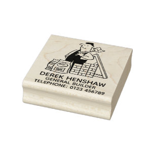 General Builder Pictures mit Gebäude-Materialien Gummistempel