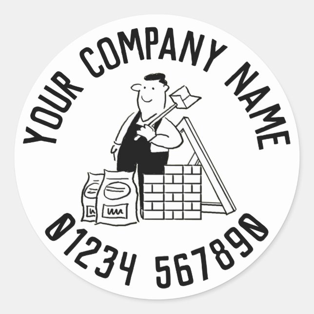 General Builder-Werbeaktion Runder Aufkleber (Vorderseite)