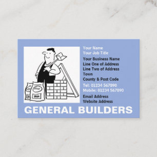 General Builders Cartoon Visitenkarte