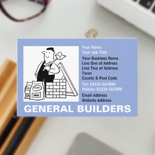 General Builders Cartoon Visitenkarte