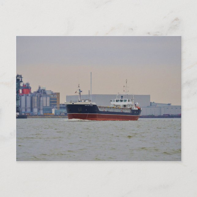 General Cargo Ship Shetland Trader Postkarte (Vorderseite)