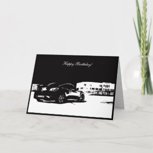General Coupe Rear - Geburtstagskarte zum Thema Au Karte
