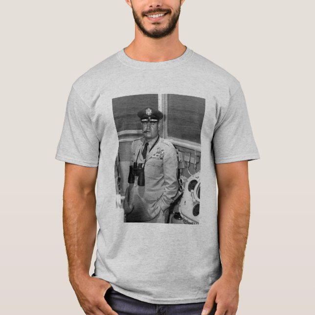 General Curtis Lemay und Zitat - Grau T-Shirt (Vorderseite)