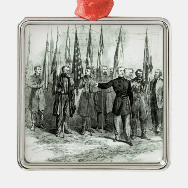 General Custer Silbernes Ornament (Vorne)