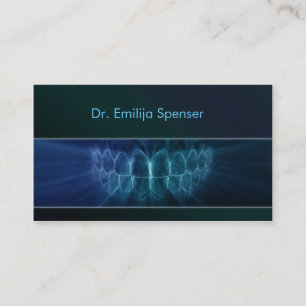 General Dentist Blue Gradient Business Card Visitenkarte