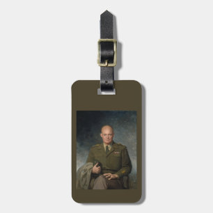 General Dwight Eisenhower 5-Sterne-Gemäldeporträt Gepäckanhänger