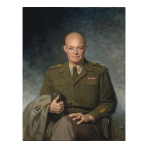 General Dwight Eisenhower 5-Sterne-Portrait Fotodruck