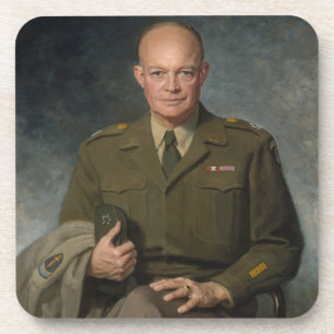 General Dwight Eisenhower 5-Sterne-Portrait Getränkeuntersetzer