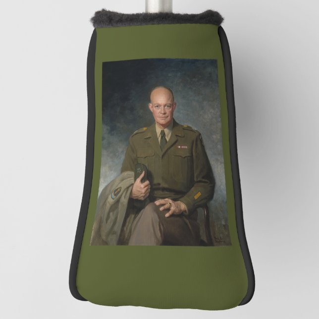 General Dwight Eisenhower 5-Sterne-Portrait Golf Headcover (Rotieren 90)