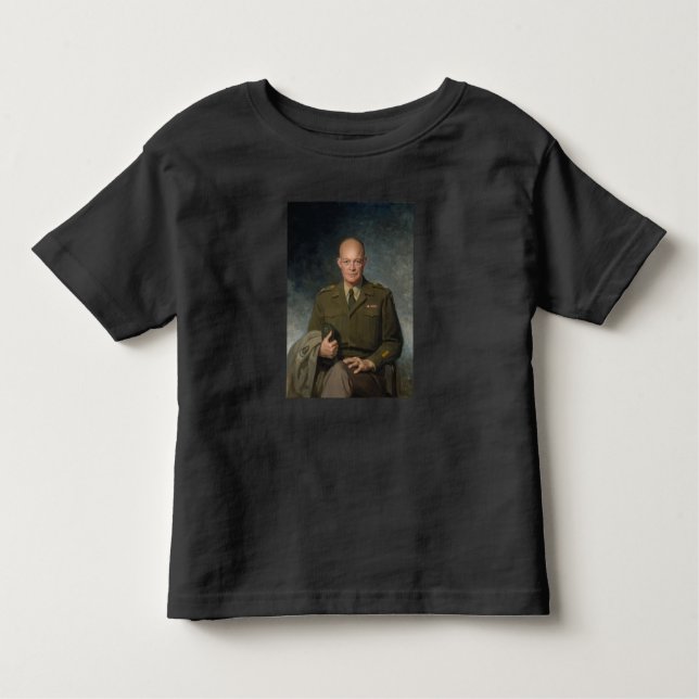 General Dwight Eisenhower 5-Sterne-Portrait Kleinkind T-shirt (Vorderseite)