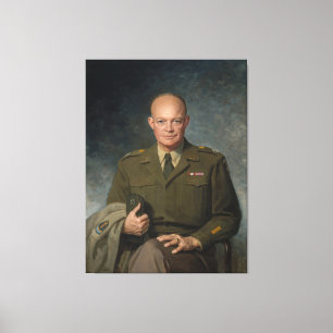 General Dwight Eisenhower 5-Sterne-Portrait Leinwanddruck