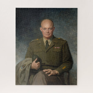 General Dwight Eisenhower 5-Sterne-Portrait Puzzle