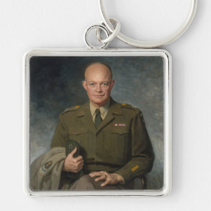 General Dwight Eisenhower 5-Sterne-Portrait Schlüsselanhänger