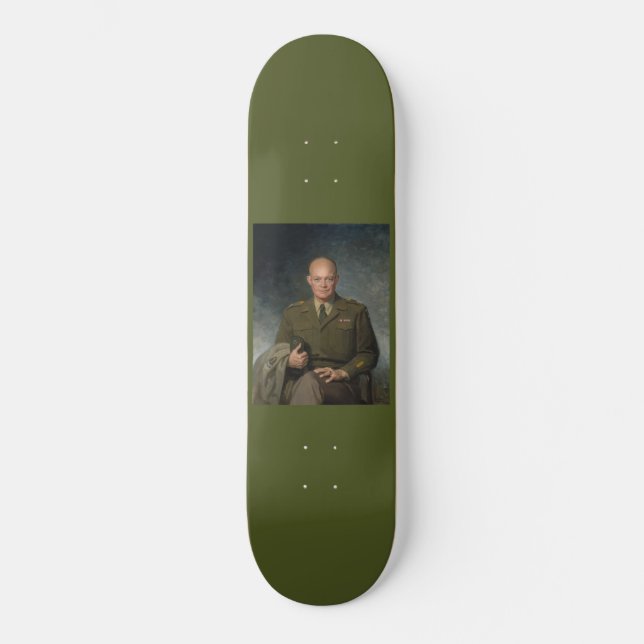 General Dwight Eisenhower 5-Sterne-Portrait Skateboard (Vorderseite)