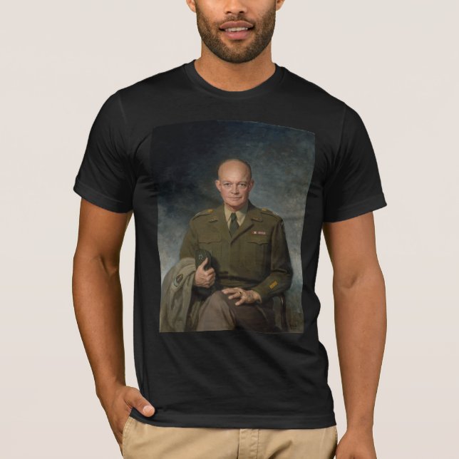 General Dwight Eisenhower 5-Sterne-Portrait T-Shirt (Vorderseite)