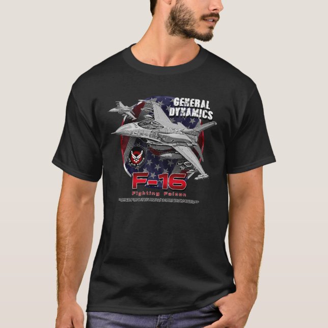 General Dynamics F-16 Fighting Falcon T-Shirt (Vorderseite)