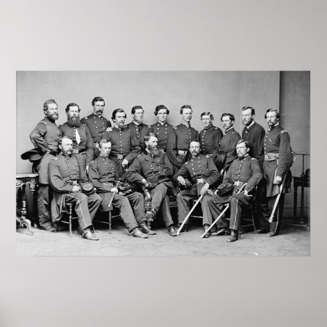 General Frank Blair und Mitarbeiter Poster (Vorne)