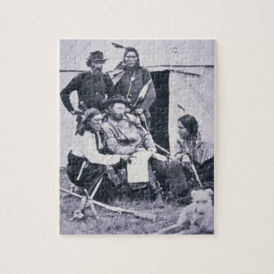 General George A. Custer (1839-76) mit seinem Puzzle