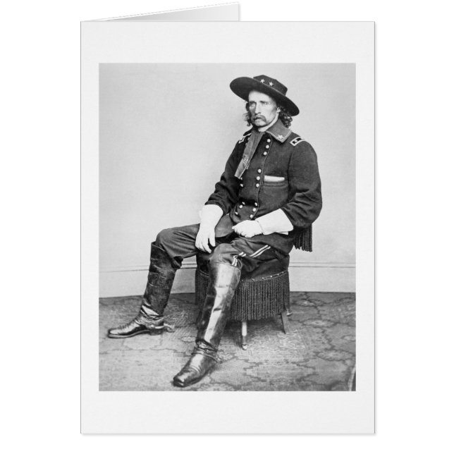 General George A. Custer (b/w-Foto) (Vorne)