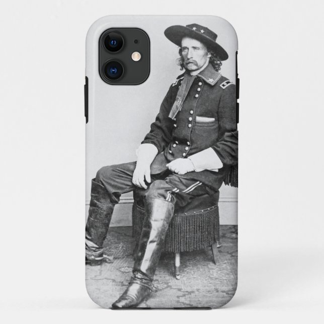 General George A. Custer (b/w Foto) Case-Mate iPhone Hülle (Rückseite)